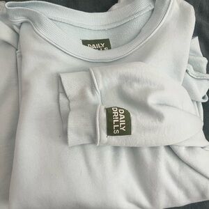 TWO- Daily Drills Oversized Crew S/M Color Lakeday